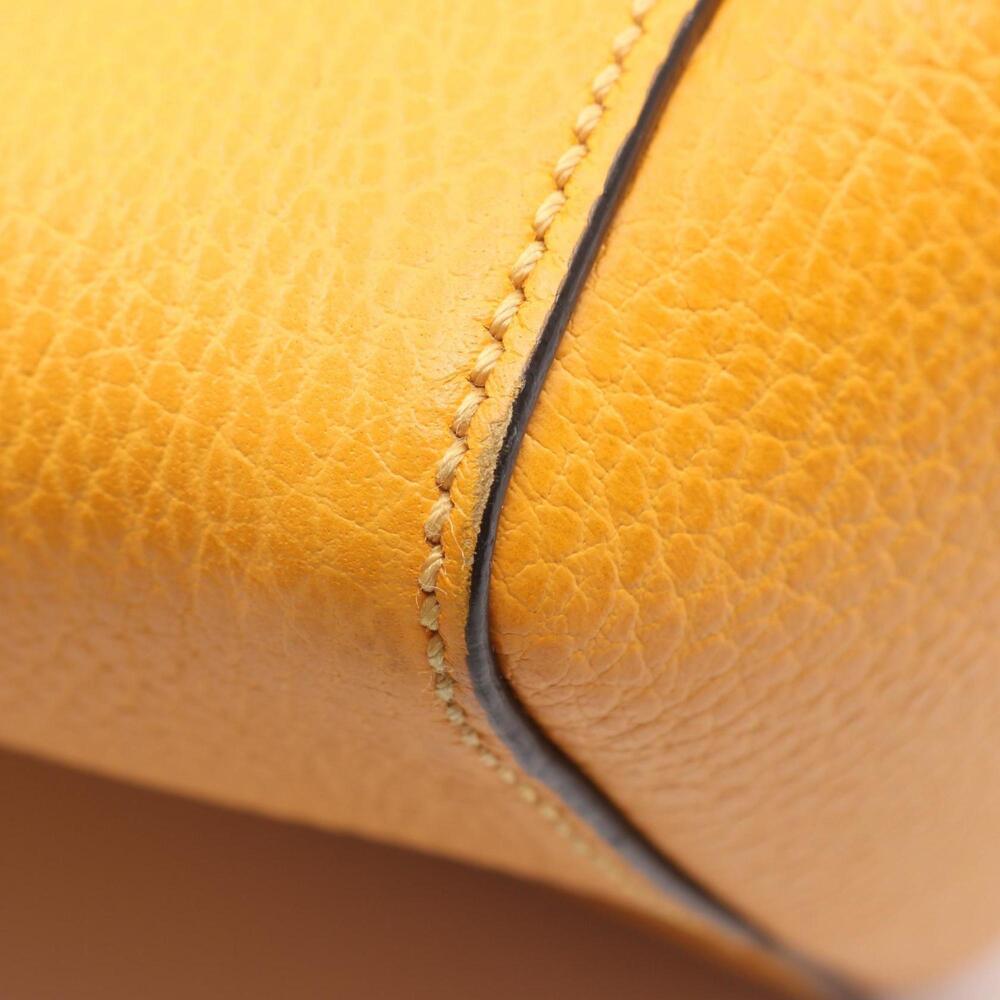 GUCCI Authentic Yellow Leather Tote Bag - Picture 8 of 9